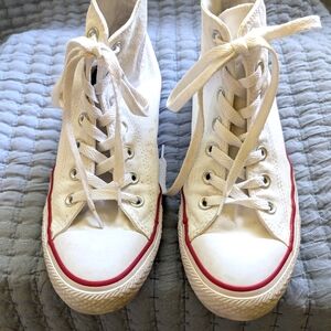 Chuck Taylor Converse  White High-Top Sneakers